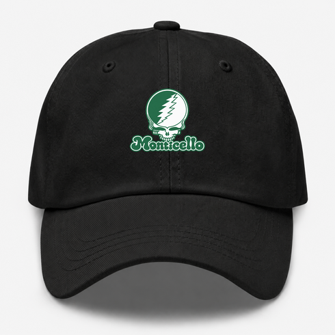 Monticello Stealie Premium Unisex Dad Hat — Design: Arkansas at Monticello University of — Black
