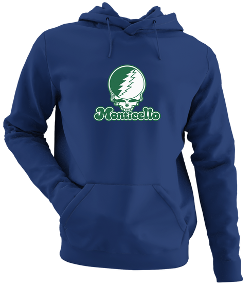 Monticello Stealie Premium Unisex Hoodie — Design: Arkansas at Monticello University of — Navy