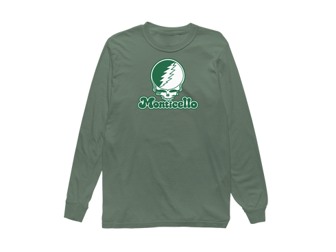 Monticello Stealie Premium Unisex Long-Sleeve — Design: Arkansas at Monticello University of — Light Green