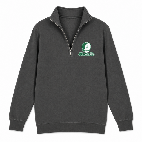 Monticello Stealie Premium Unisex Quarter-Zip — Design: Arkansas at Monticello University of — Charcoal