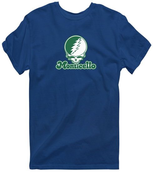 Monticello Stealie Premium Unisex T-Shirt — Design: Arkansas at Monticello University of — Navy