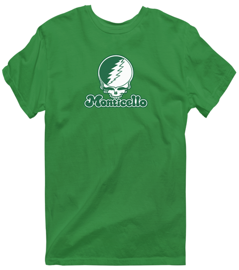 Monticello Stealie Premium Unisex T-Shirt — Design: Arkansas at Monticello University of — Irish Green