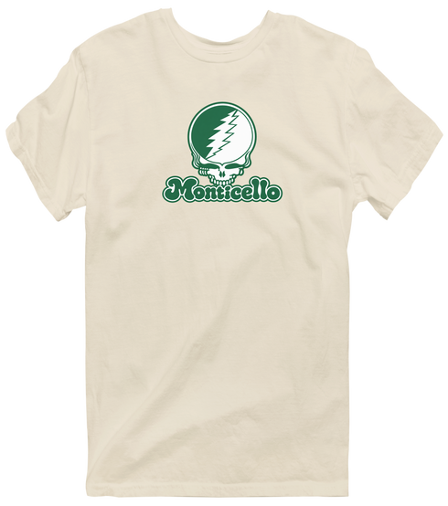 Monticello Stealie Premium Unisex T-Shirt — Design: Arkansas at Monticello University of — Sand
