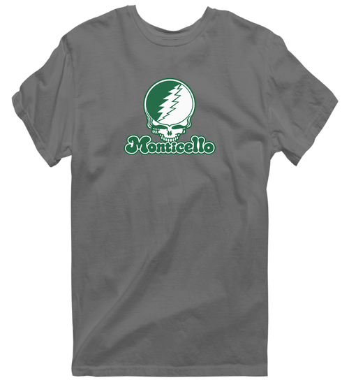 Monticello Stealie Premium Unisex T-Shirt — Design: Arkansas at Monticello University of — Charcoal