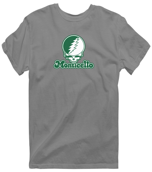 Monticello Stealie Premium Unisex T-Shirt — Design: Arkansas at Monticello University of — Dark Heather