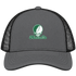 Monticello Stealie Premium Unisex Trucker Cap — Design: Arkansas at Monticello University of — Charcoal/Black