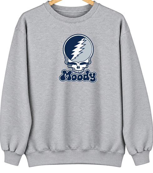 Moody Stealie Premium Unisex Crewneck — Design: Moody — Sport Grey