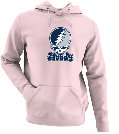Moody Stealie Premium Unisex Hoodie — Design: Moody — Light Pink