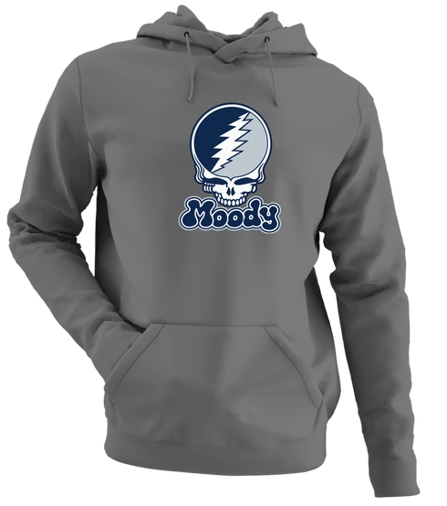 Moody Stealie Premium Unisex Hoodie — Design: Moody — Charcoal