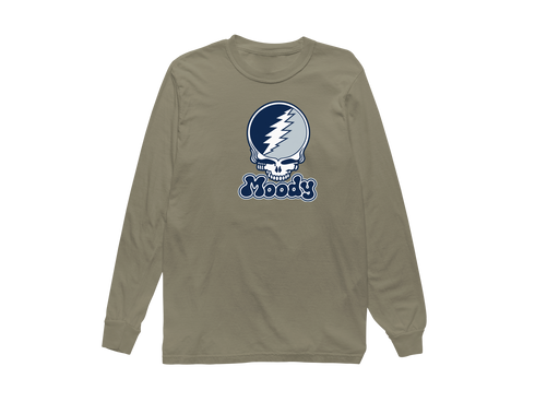 Moody Stealie Premium Unisex Long-Sleeve — Design: Moody — Sandstone