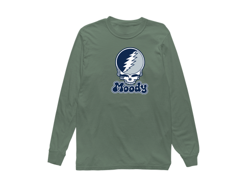 Moody Stealie Premium Unisex Long-Sleeve — Design: Moody — Light Green