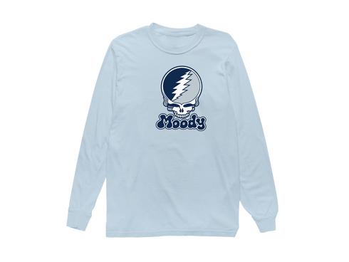 Moody Stealie Premium Unisex Long-Sleeve — Design: Moody — Chambray