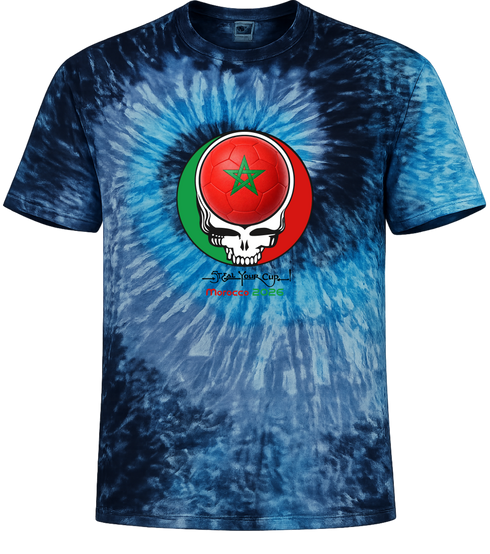 Morocco FIFA World Cup Stealie Tie-Dye T-Shirt