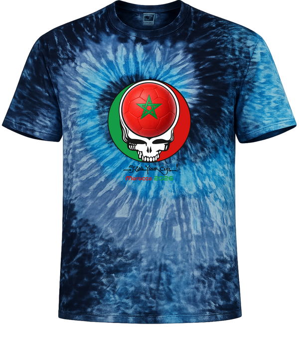 Morocco FIFA World Cup Stealie Tie-Dye T-Shirt