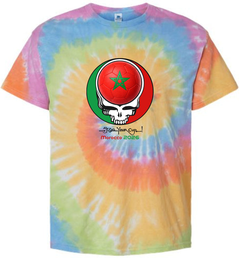 Morocco FIFA World Cup Stealie Tie-Dye T-Shirt