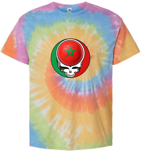 Morocco FIFA World Cup Stealie Tie-Dye T-Shirt