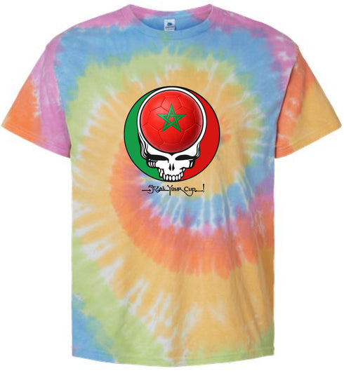 Morocco FIFA World Cup Stealie Tie-Dye T-Shirt