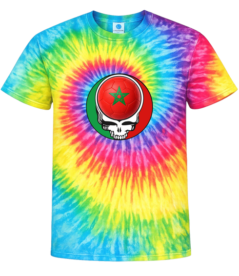 Morocco FIFA World Cup Stealie Tie-Dye T-Shirt