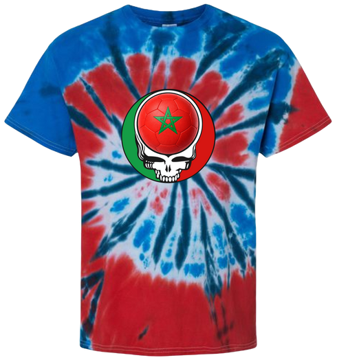 Morocco FIFA World Cup Stealie Tie-Dye T-Shirt