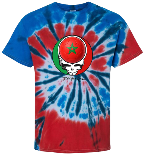Morocco FIFA World Cup Stealie Tie-Dye T-Shirt