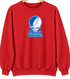 Mount Holyoke Stealie Premium Unisex Crewneck — Design: Mount Holyoke College — Red