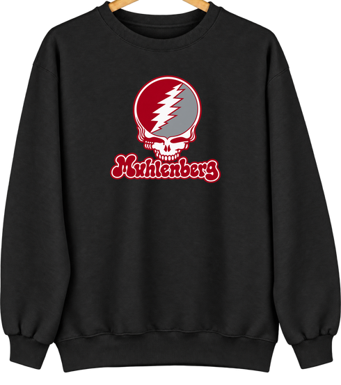 Muhlenberg Stealie Premium Unisex Crewneck — Design: Muhlenberg College — Black