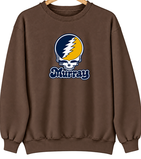 Murray Stealie Premium Unisex Crewneck — Design: Murray State University — Brown