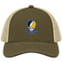 Murray Stealie Premium Unisex Trucker Cap — Design: Murray State University — Moss/Khaki