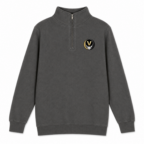 Vanderbilt University - Premium Grateful Dead Quarter-Zip Pullover - Charcoal - 5