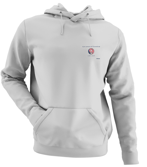 250 years of Freedom Stealie - Life is dead. - Premium Grateful Dead Left Chest Hoodie - Sport Grey - 9