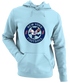 New York Football Dancing Bear - Premium Grateful Dead Hoodie - Light Blue