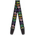 Grateful Dead - Guitar Strap - Dancing Bears Black Multi Color - StealieShop