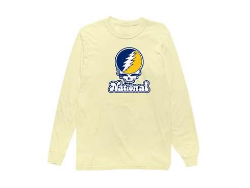 National Stealie Premium Unisex Long-Sleeve — Design: National University — Butter