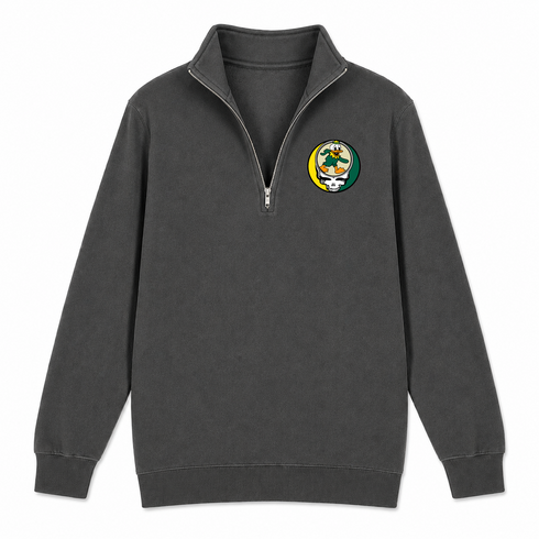 University of Oregon - Premium Grateful Dead Quarter-Zip Pullover - Charcoal - 6