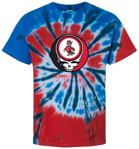 NC State Stealie Tie-Dye T-Shirt