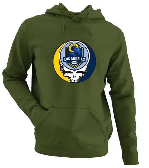 Los Angeles Football - Premium Grateful Dead Hoodie - Military Green - 7