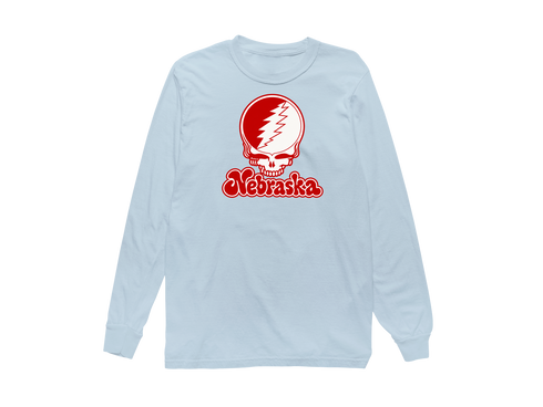 Nebraska Stealie Premium Unisex Long-Sleeve — Design: Nebraska University of — Chambray