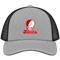 Nebraska Stealie Premium Unisex Trucker Cap — Design: Nebraska University of — Heather Grey/Black