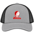 Nebraska Stealie Premium Unisex Trucker Cap — Design: Nebraska University of — Heather Grey/Black