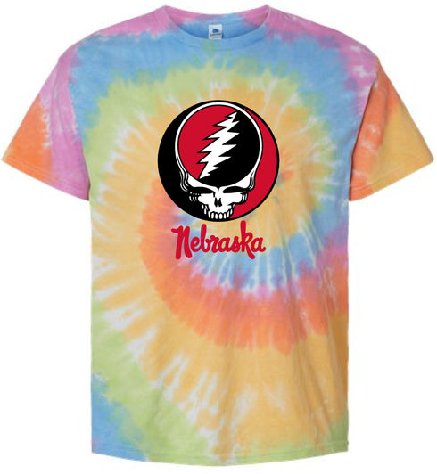 University of Nebraska Stealie Tie-Dye T-Shirt