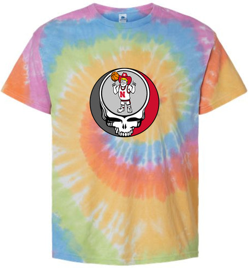 University of Nebraska Stealie Tie-Dye T-Shirt