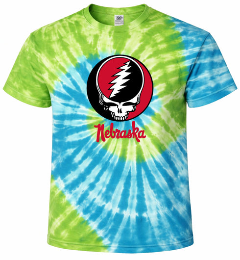 University of Nebraska Stealie Tie-Dye T-Shirt