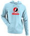 Nebraska Stealie Premium Unisex Hoodie — Design: Nebraska Omaha University of — Light Blue