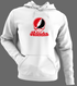 Nebraska Stealie Premium Unisex Hoodie — Design: Nebraska Omaha University of — White/Grey