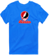 Nebraska Stealie Premium Unisex T-Shirt — Design: Nebraska Omaha University of — Royal