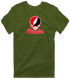 Nebraska Stealie Premium Unisex T-Shirt — Design: Nebraska Omaha University of — Military Green