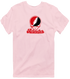 Nebraska Stealie Premium Unisex T-Shirt — Design: Nebraska Omaha University of — Light Pink
