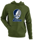 Nevada Stealie Premium Unisex Hoodie — Design: Nevada Las Vegas University of — Military Green