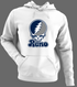 Nevada Stealie Premium Unisex Hoodie — Design: Nevada Las Vegas University of — White/Grey