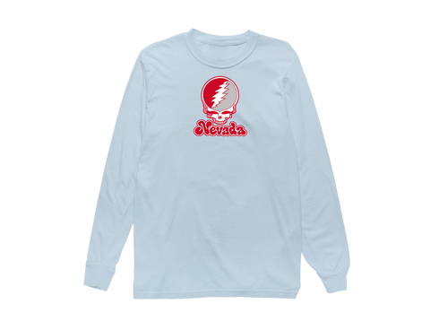 Nevada Stealie Premium Unisex Long-Sleeve — Design: Nevada Las Vegas University of — Chambray